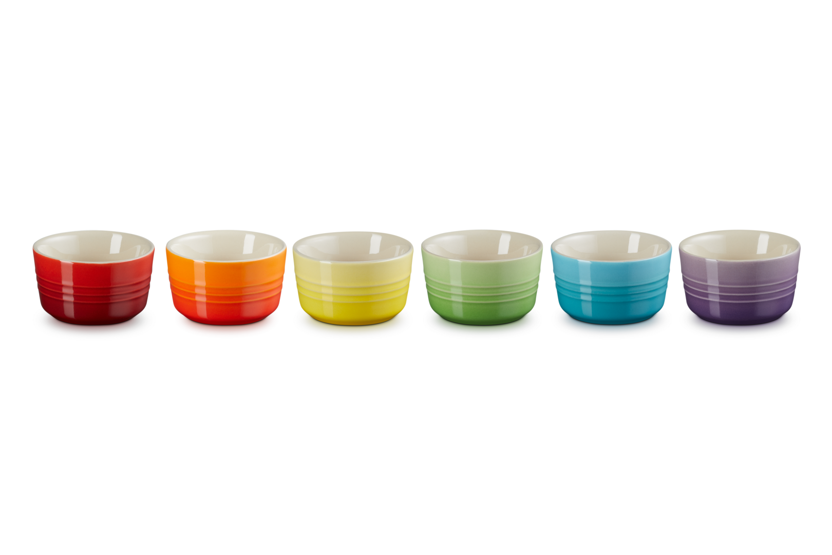 Le Creuset 6er-Set Mini Förmchen Rainbow III aus Steinzeug