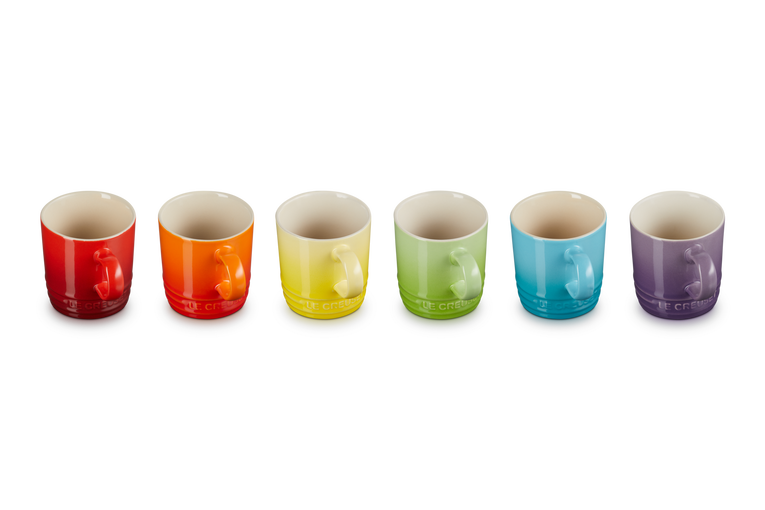6er-Set Espressotassen Rainbow III Le | aus Creuset Steinzeug DE