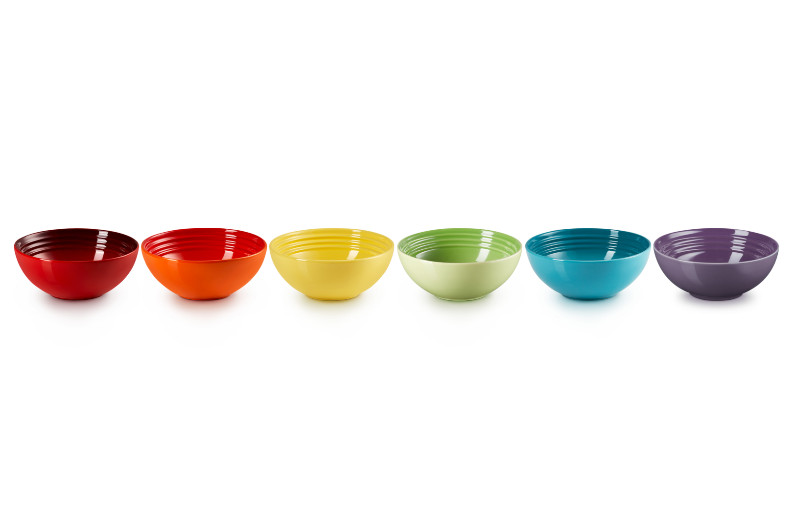 Le Creuset 6er-Set Müslischalen Rainbow III aus Steinzeug