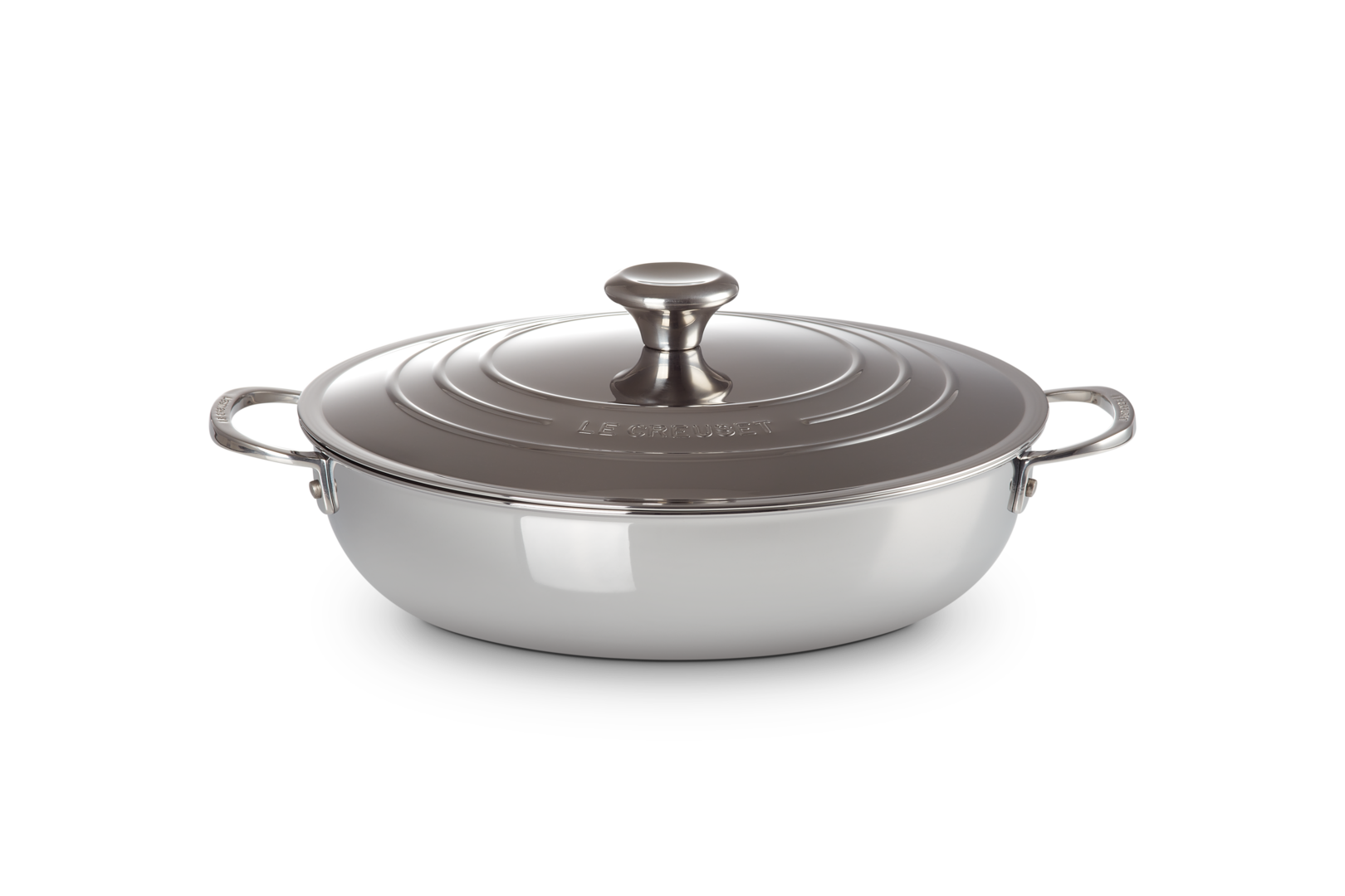 Le Creuset Unbeschichtete Profipfanne aus 3-ply PLUS Edelstahl