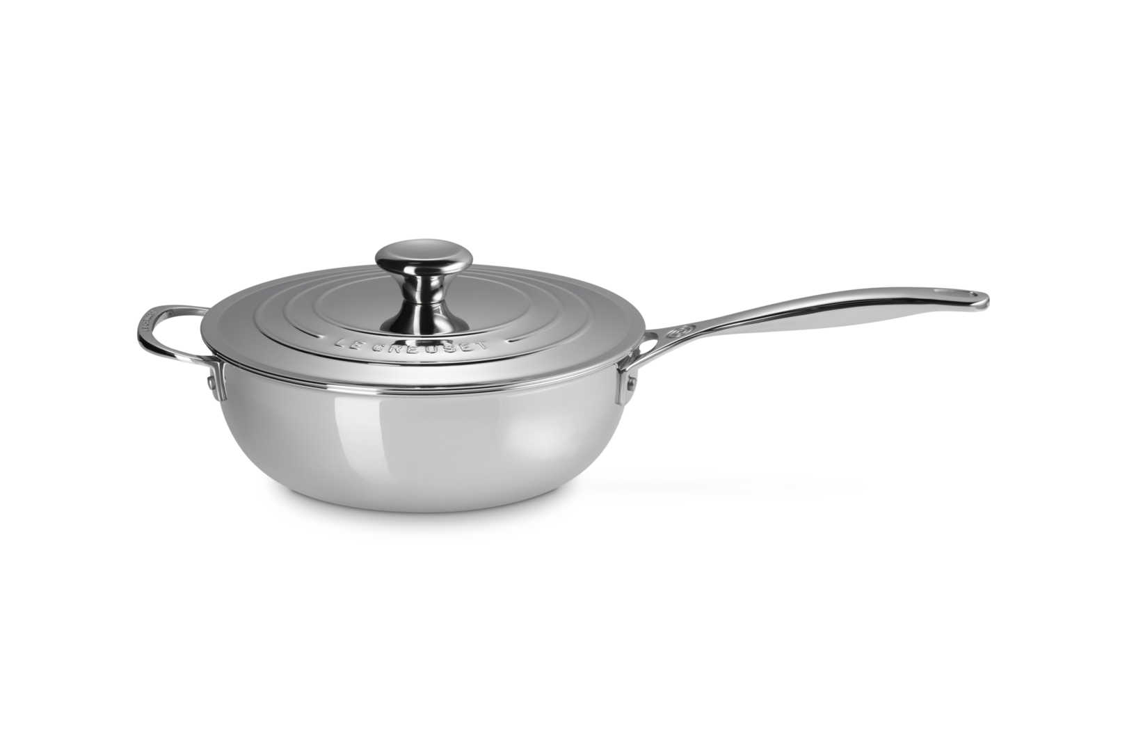 Le Creuset Antihaftbeschichtete Sautépfanne mit Gegengriff aus 3-ply PLUS Edelstahl