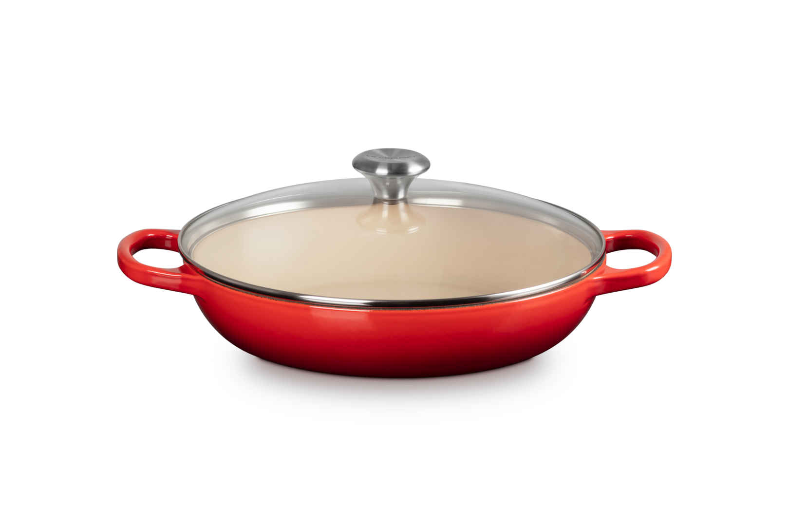 Le Creuset Runder Gourmet-Profitopf aus Gusseisen mit Glasdeckel