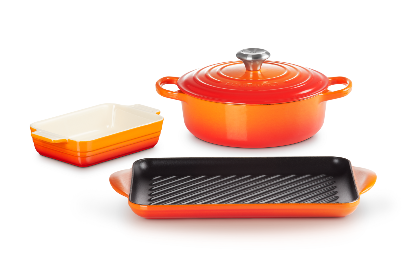 Le Creuset 2-teiliges Gusseisen Starter-Set mit Auflaufform